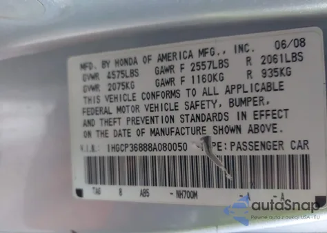 2017 Honda Civic Lx z USA, uszkodzony, nr VIN 19XFC2E50HE080050